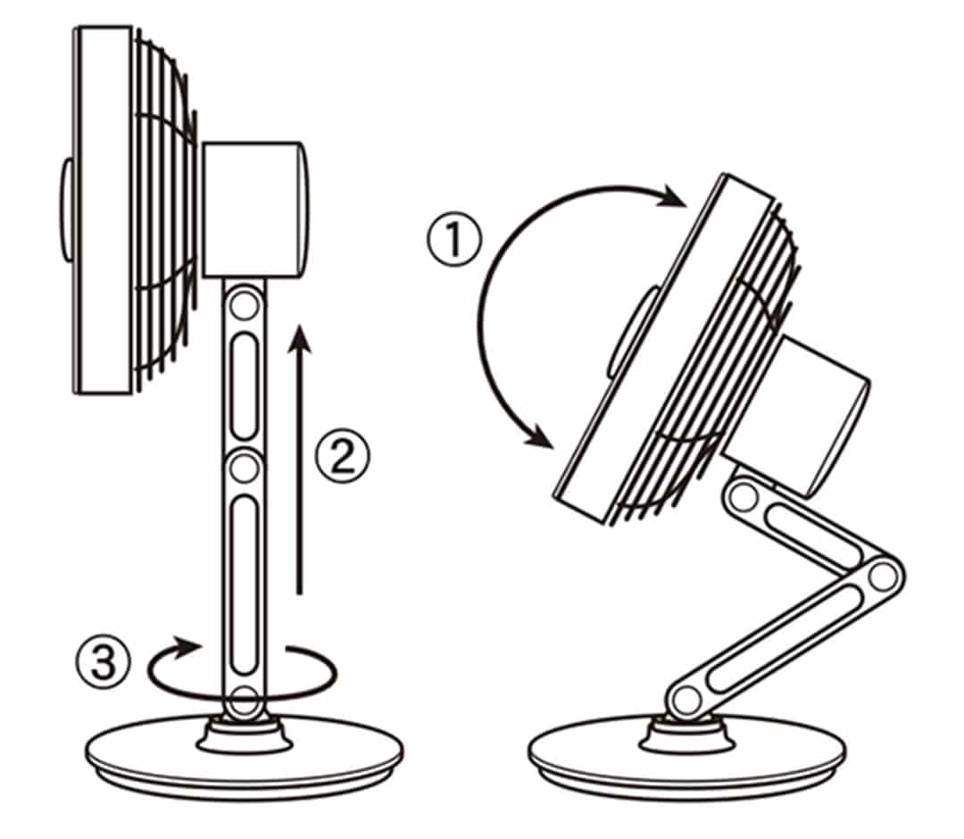 DULTON（ダルトン）家具｜スウィング アーム デスク ファン 【CROME