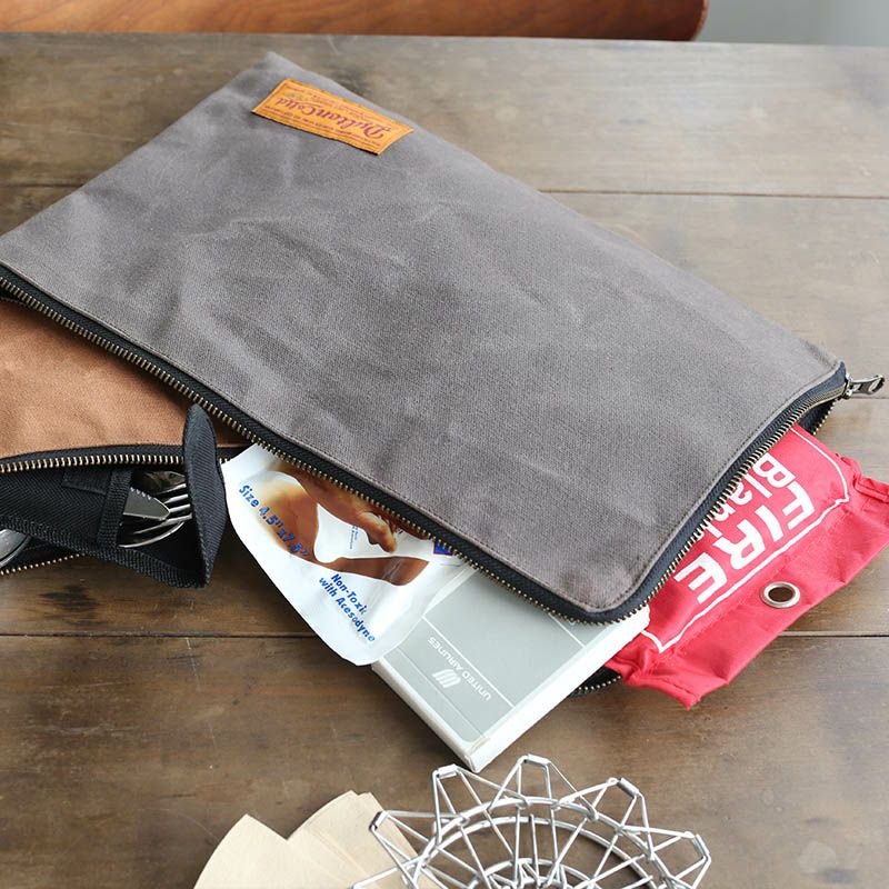 DULTON > ワックス キャンバス ツール ポーチ L 【OLIVE】