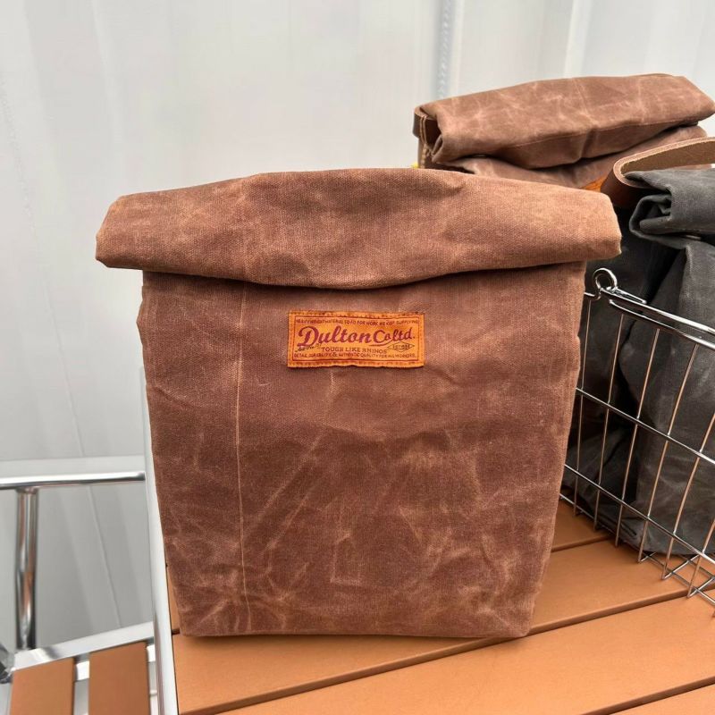 DULTON > ワックス キャンバス ランチ バッグ【CAMEL】