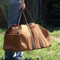 DULTON > ワックス キャンバス ログ バッグ【CAMEL】