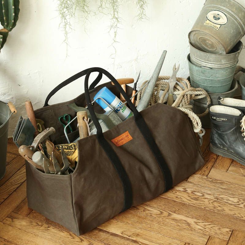 DULTON > ワックス キャンバス ログ バッグ【OLIVE】