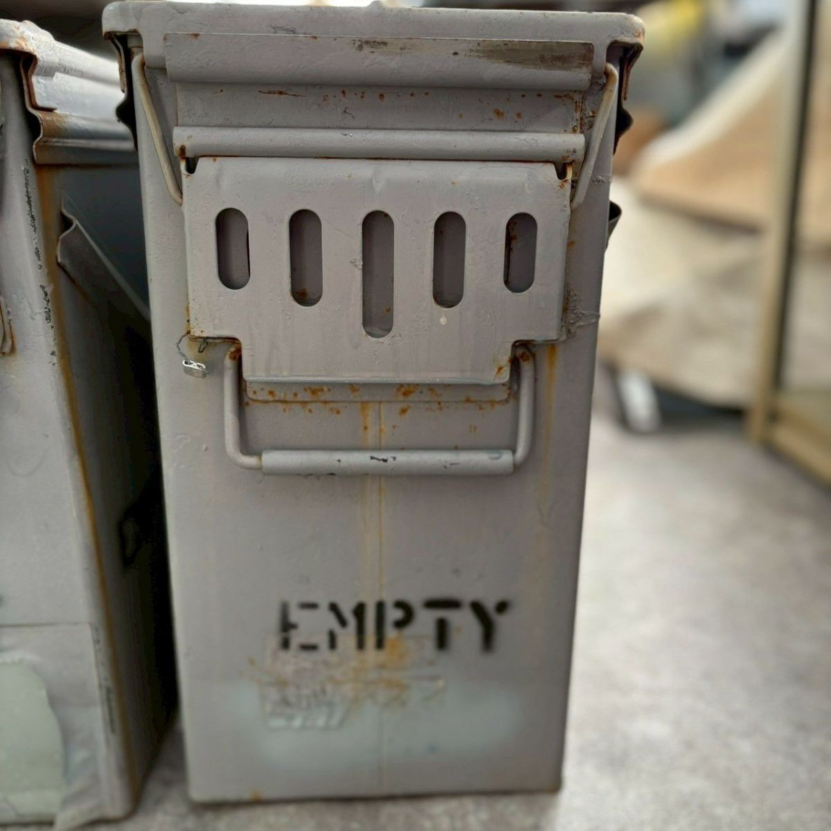 G.I.TTOOLS > M548 CZE アンモ缶【グレー塗装】（1個売り）