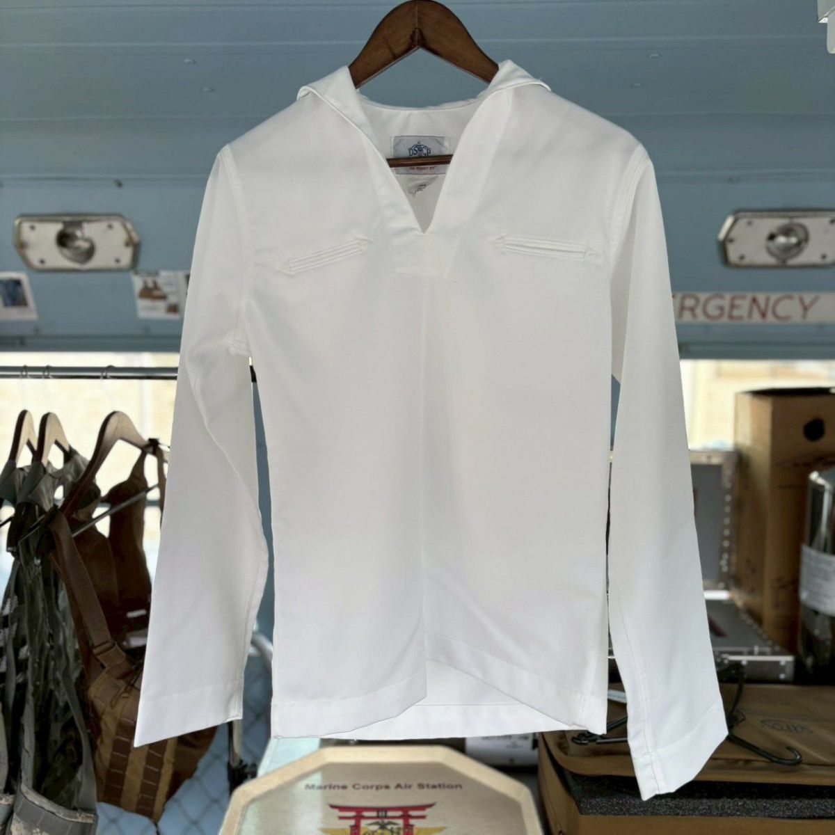 G.I.TTOOLS > 米海軍 U.S. NAVY セーラーシャツ 【White】