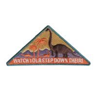  ダイナソー ワッペン 【B WATCH YOUR STEP】