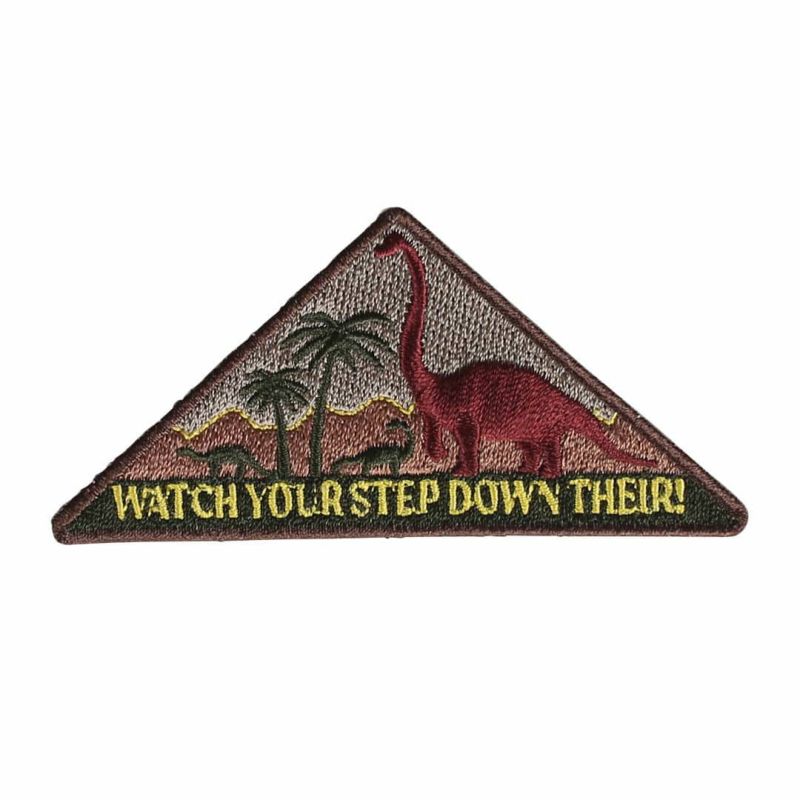 ダイナソー ワッペン 【B2 WATCH YOUR STEP】