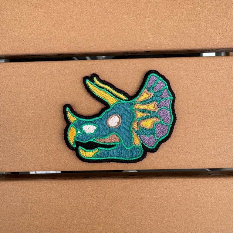  ダイナソー ワッペン 【D TRICERATOPS】