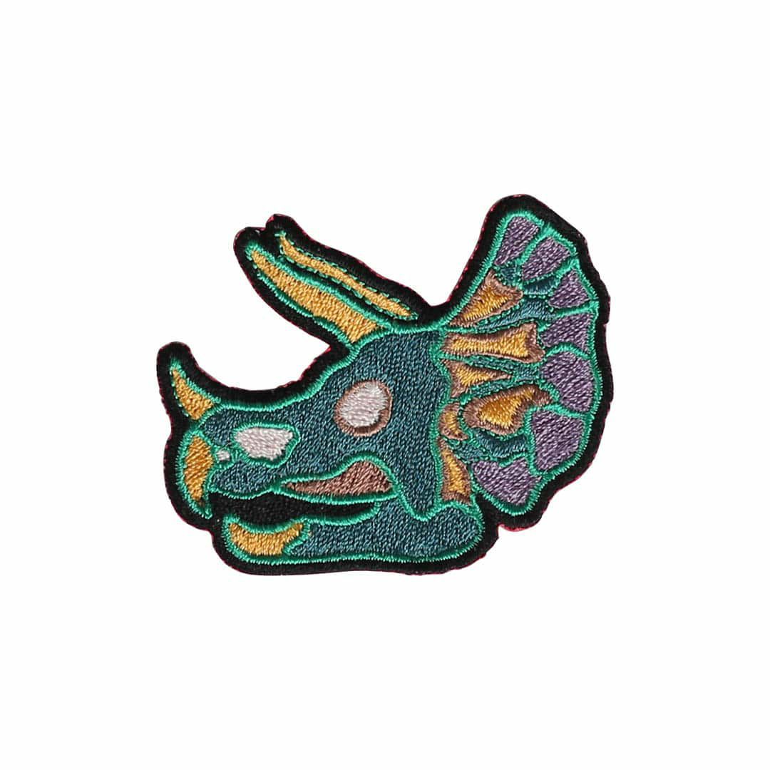  ダイナソー ワッペン 【D TRICERATOPS】