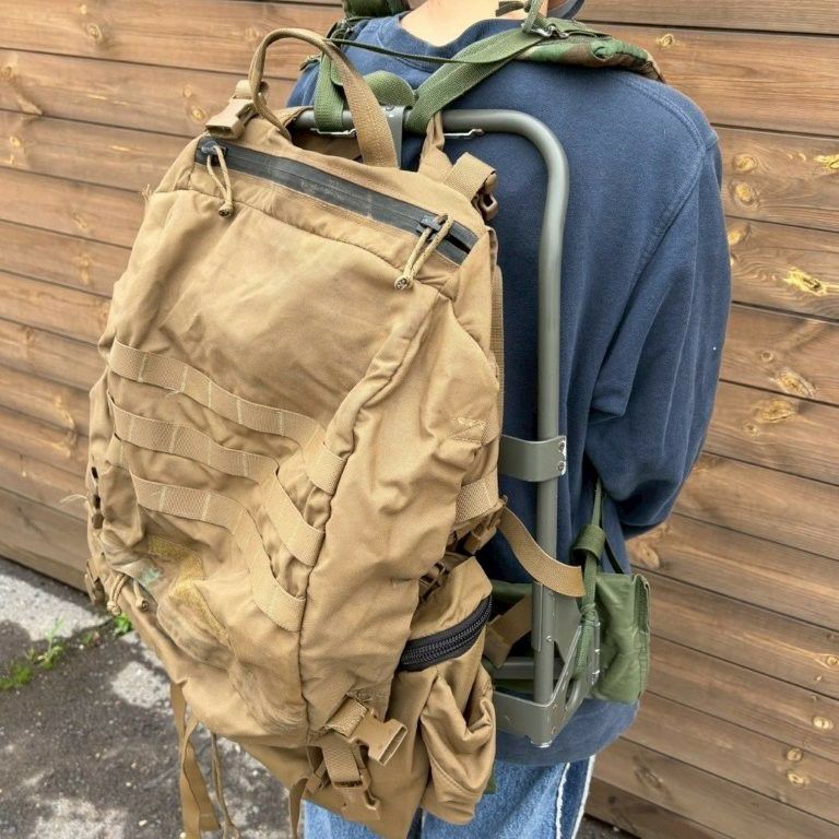 G.I.TTOOLS > USMC FILBE メインバッグ(コヨーテ) × US-ARMY LC-2フレーム × ILBEストラップ（アメリカ製）