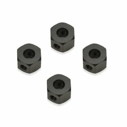   WPLJAPAN > WPL JAPAN 専用アルミ六角変換ハブVer.2ブラック（5mm→1 2mm） 4個セットレッド