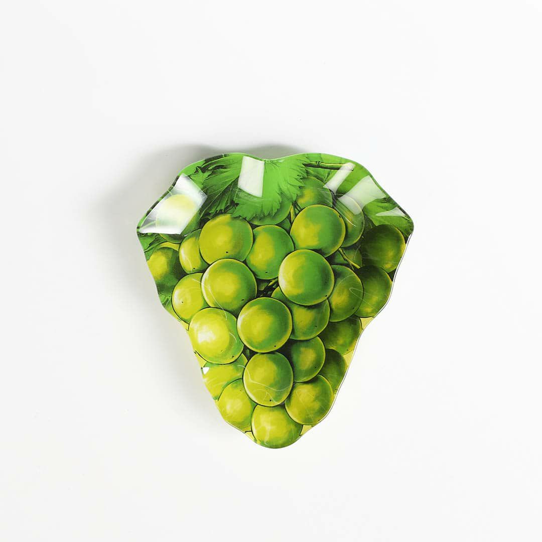 DULTON > ガラス ファーマー プレート　【WHITE GRAPES】