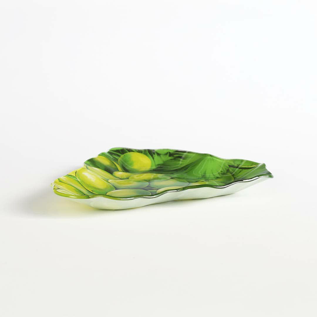 DULTON > ガラス ファーマー プレート　【WHITE GRAPES】