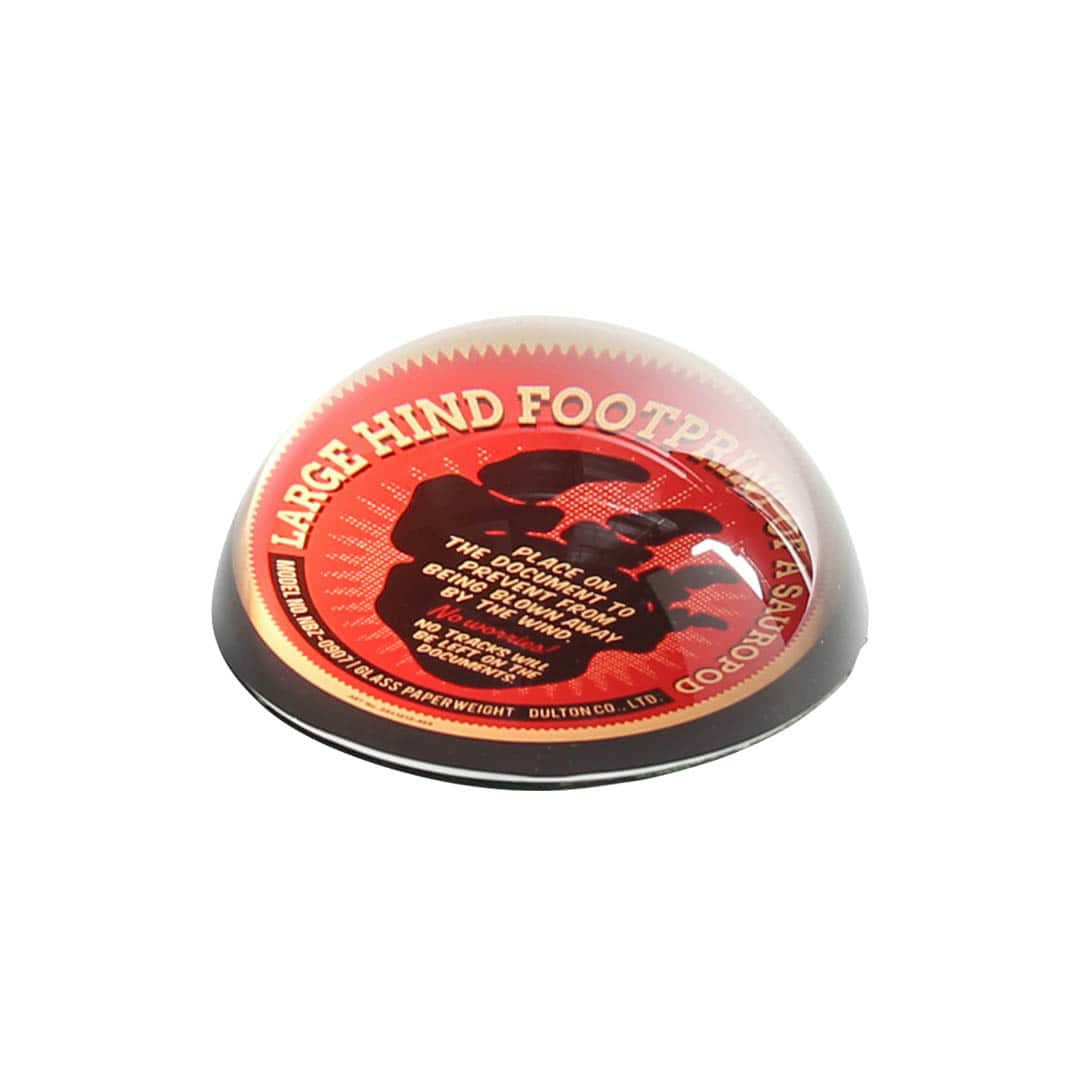 DULTON > グラス ペーパー ウェイト 【FOOTPRINT SAUROPOD】