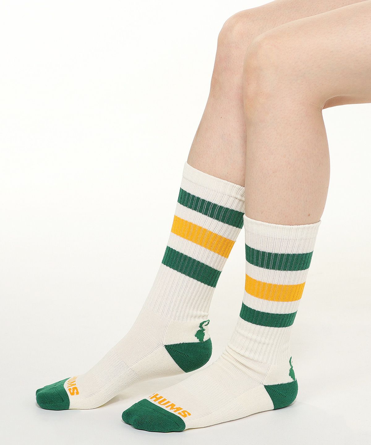 CHUMS > 3PブービーミディアムソックスS~M 【Ivory】