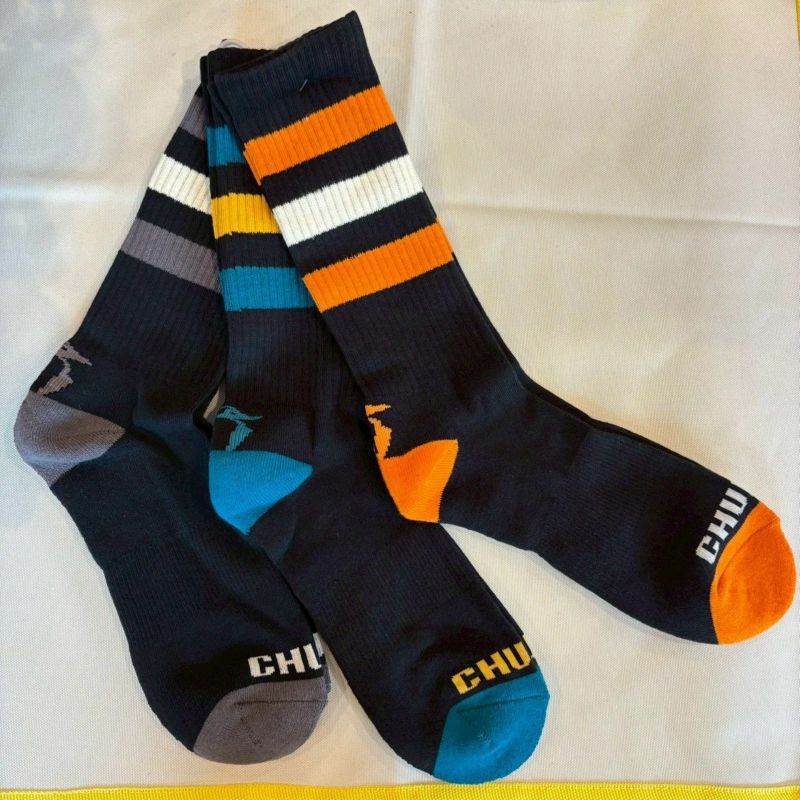 CHUMS > 3PブービーミディアムソックスS~M 【Black】