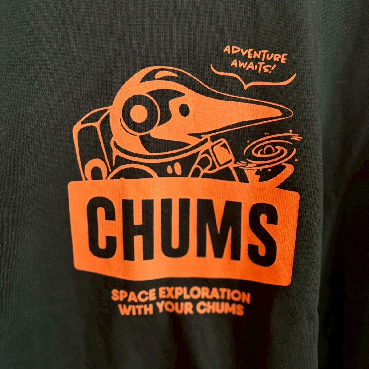 CHUMS > スペースブービーブラッシュドロングスリーブTシャツ XL 【Black】