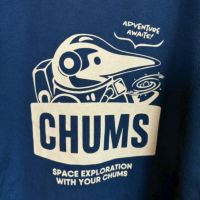CHUMS > スペースブービーブラッシュドロングスリーブTシャツ L 【Blue】