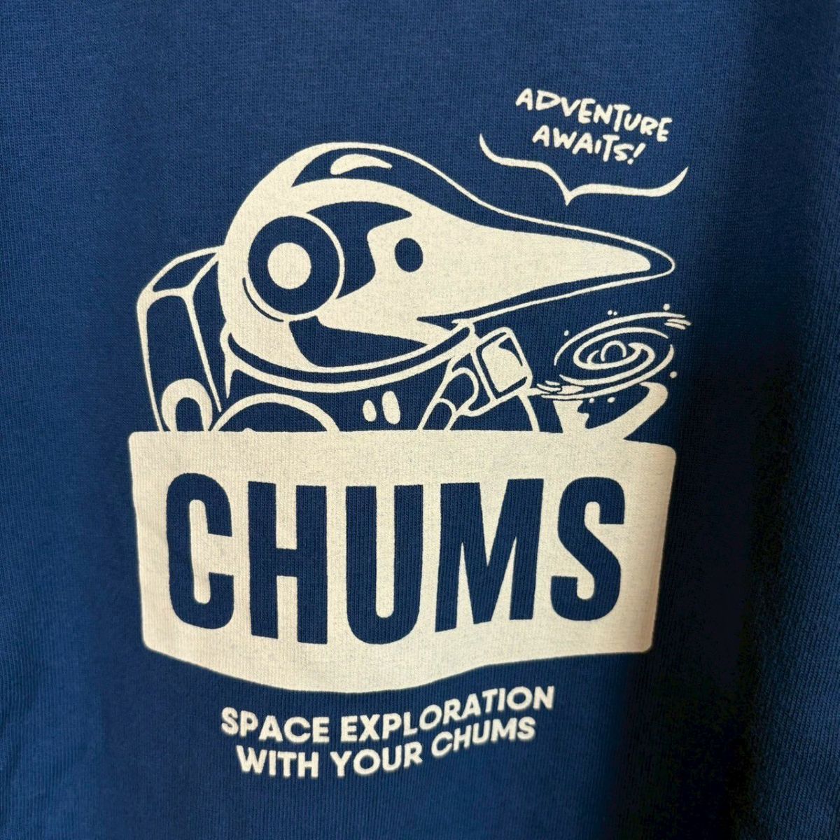 CHUMS > スペースブービーブラッシュドロングスリーブTシャツ L 【Blue】