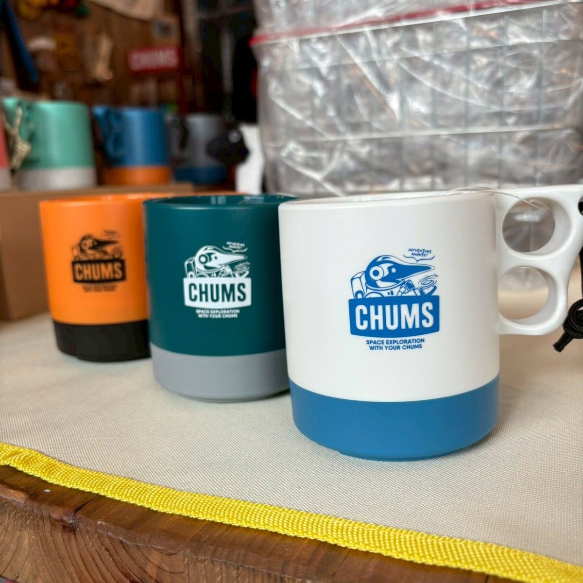 CHUMS > スペースキャンパーマグカップ 【White/Blue】